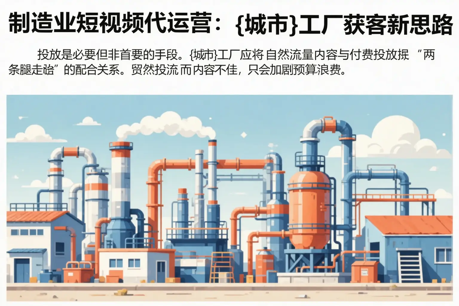 制造业短视频代运营：铜陵工厂获客新思路