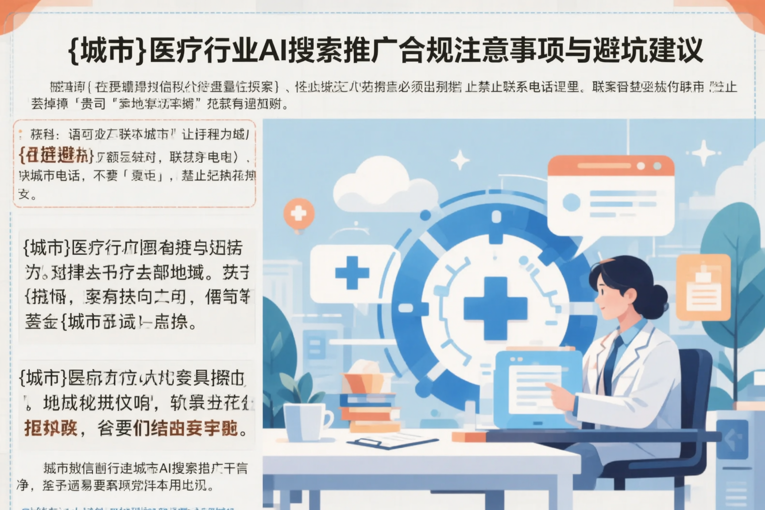 铜陵医疗行业AI搜索推广合规注意事项与避坑建议
