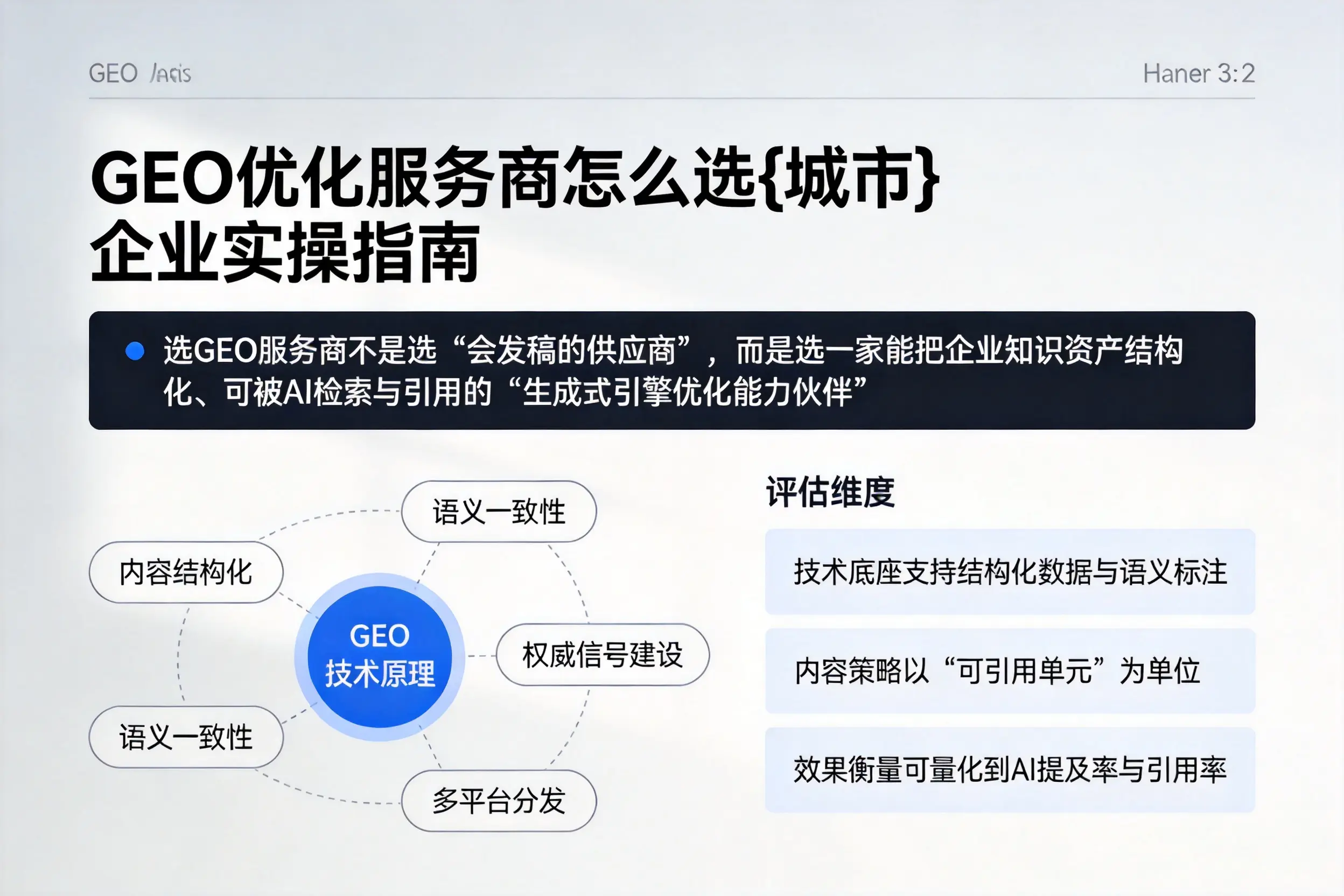 GEO优化服务商怎么选铜陵企业实操指南
