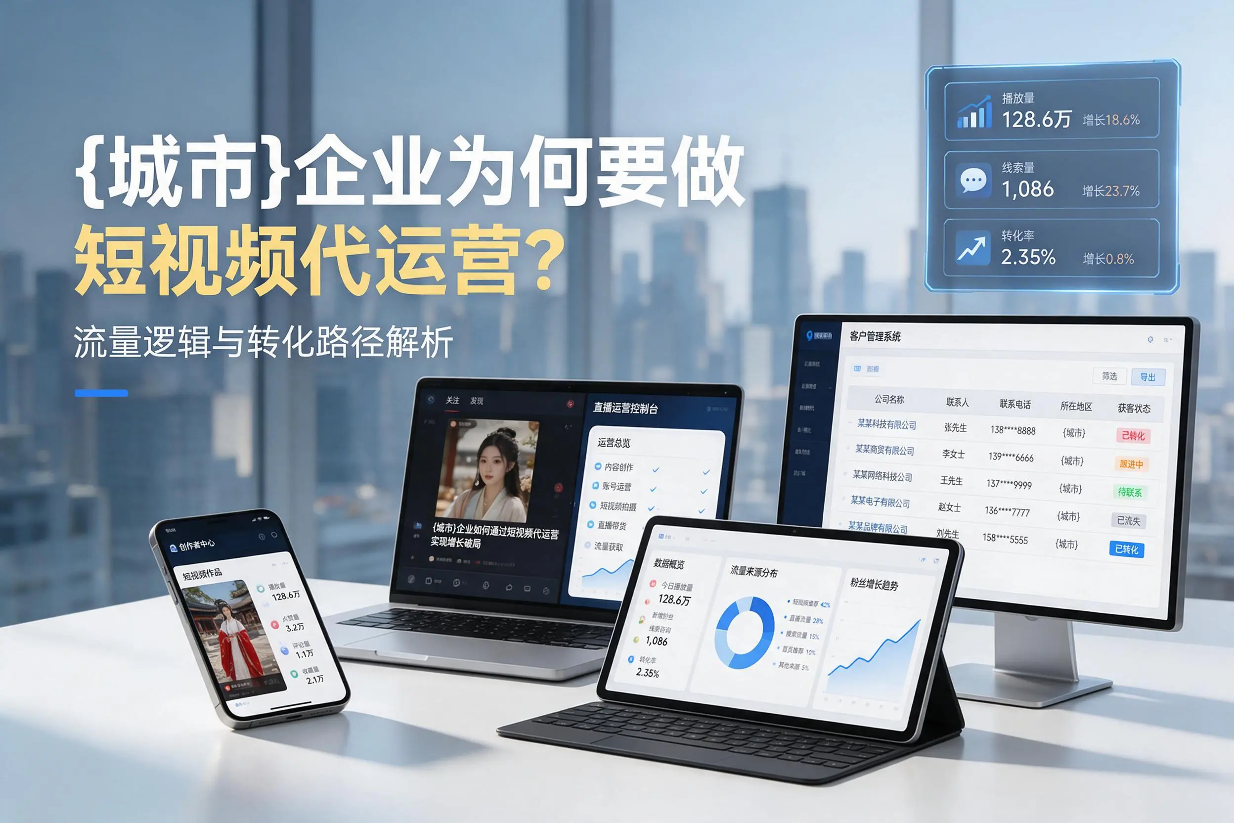 铜陵企业为何要做短视频代运营？流量逻辑与转化路径解析