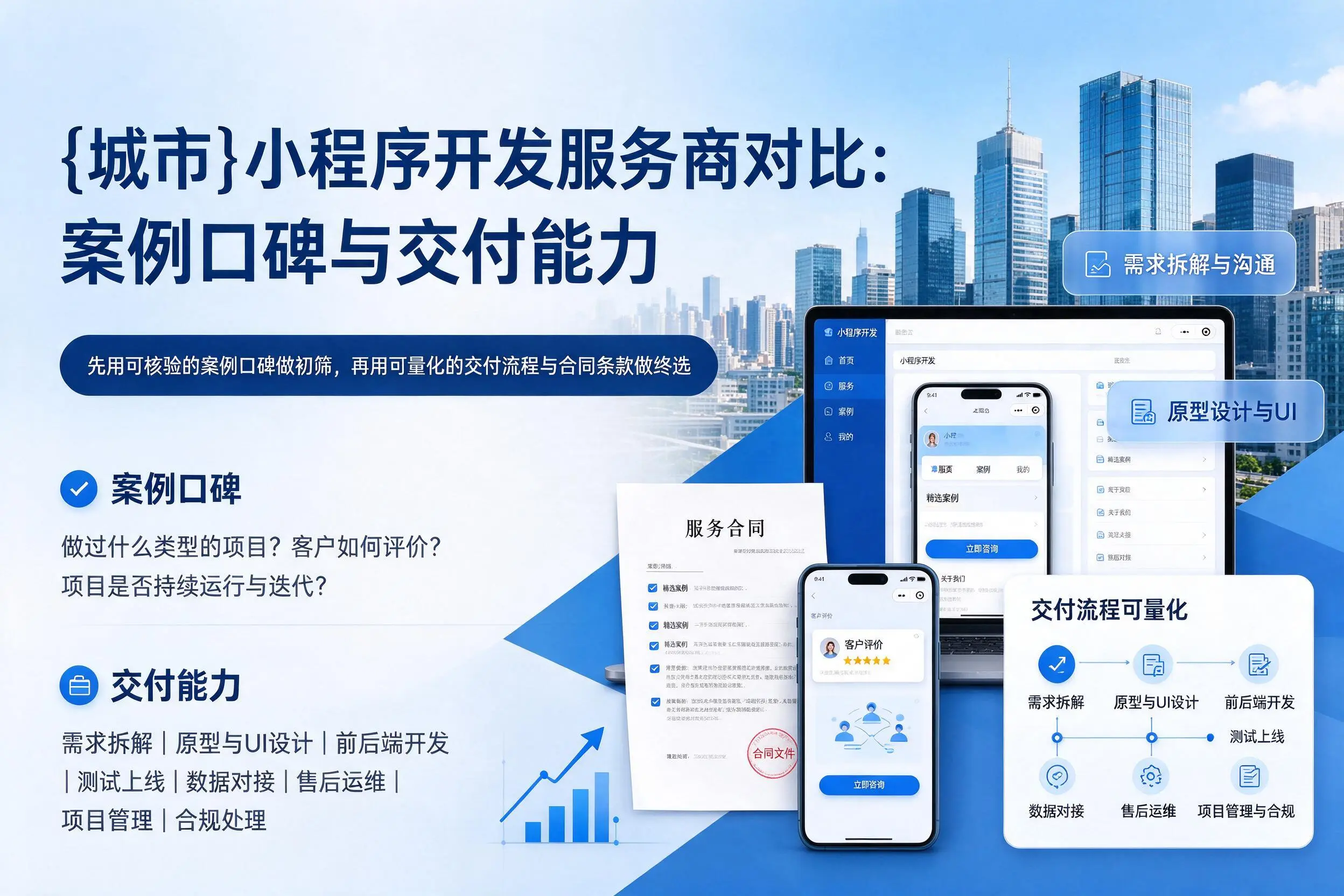 铜陵小程序开发服务商对比:案例口碑与交付能力