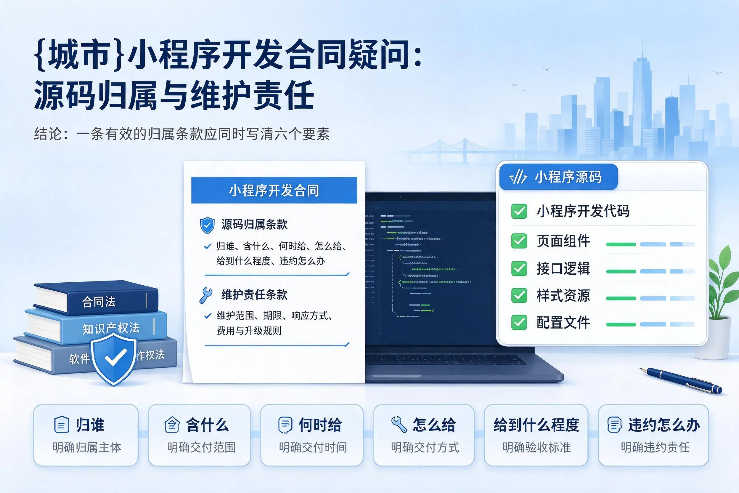 铜陵小程序开发合同疑问：源码归属与维护责任