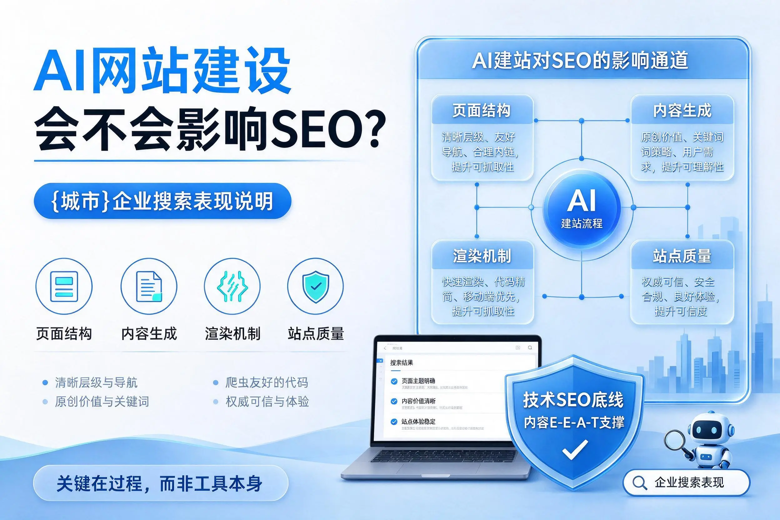 AI网站建设会不会影响SEO？铜陵企业搜索表现说明
