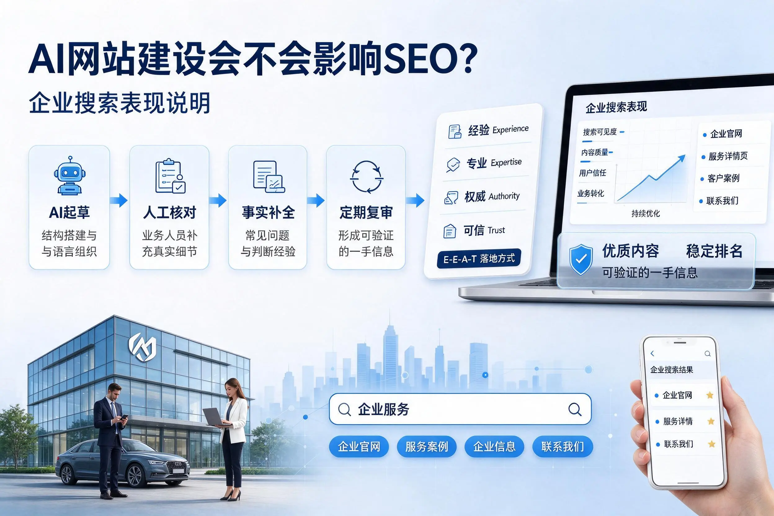 AI网站建设会不会影响SEO？铜陵企业搜索表现说明