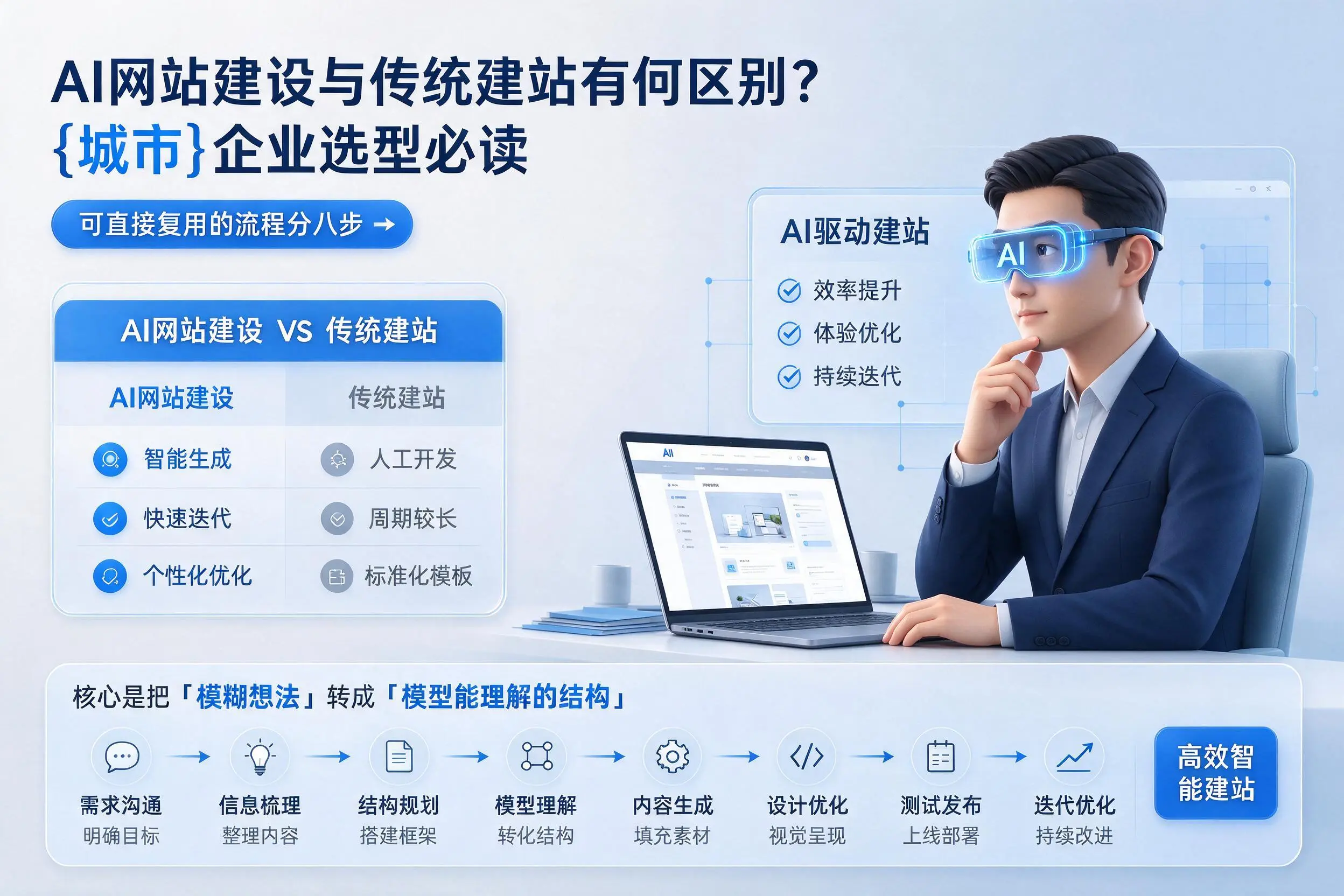 AI网站建设与传统建站有何区别?铜陵企业选型必读