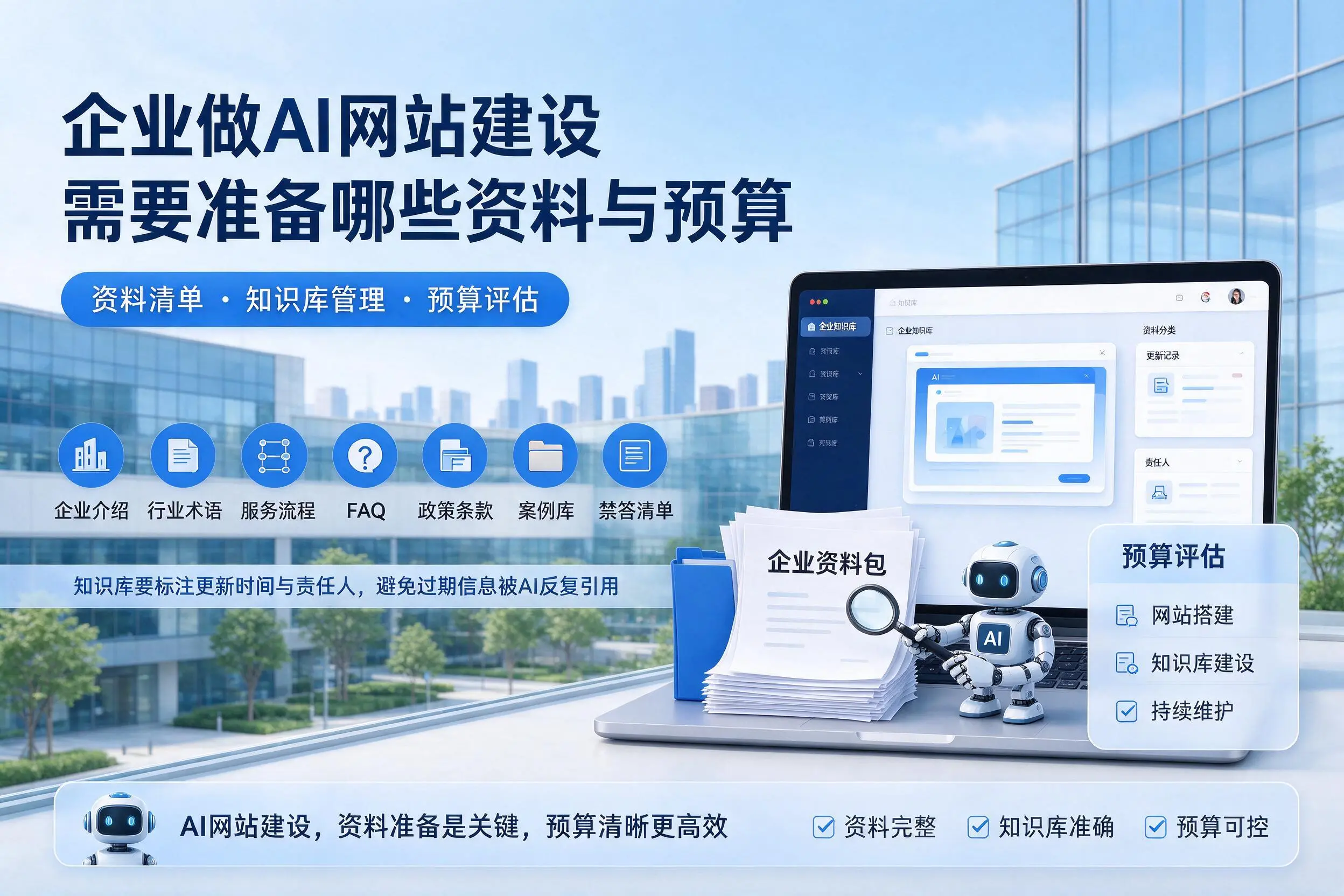 铜陵企业做AI网站建设需要准备哪些资料与预算