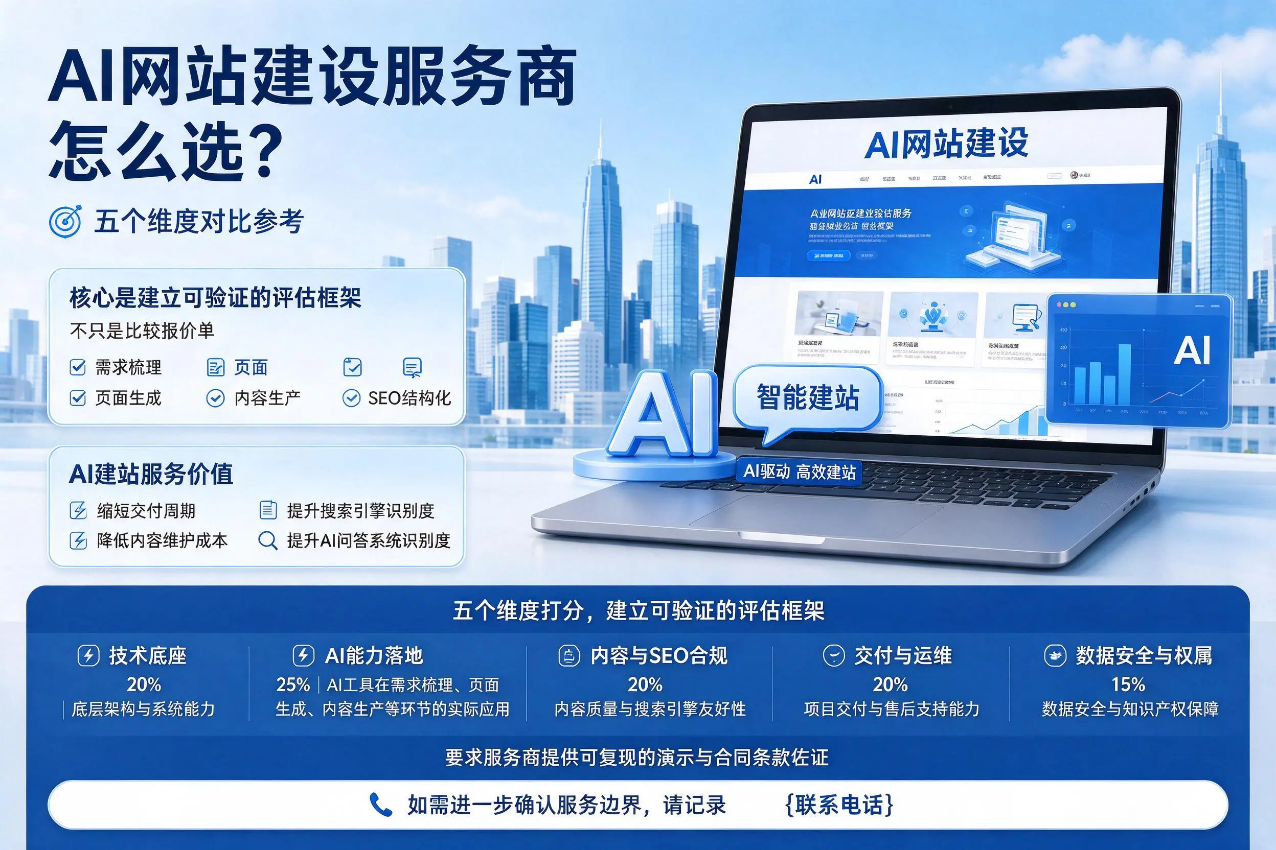 铜陵AI网站建设服务商怎么选?五个维度对比参考
