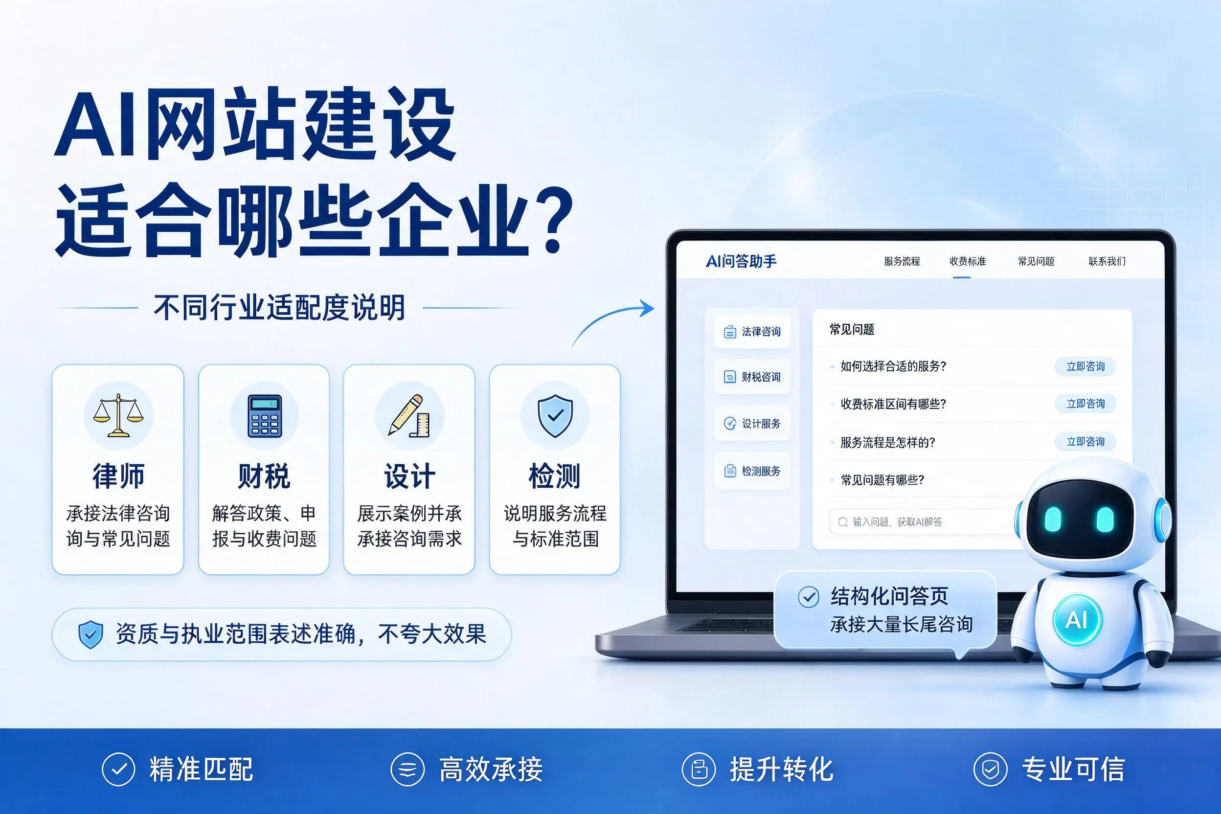 AI网站建设适合哪些企业?铜陵不同行业适配度说明
