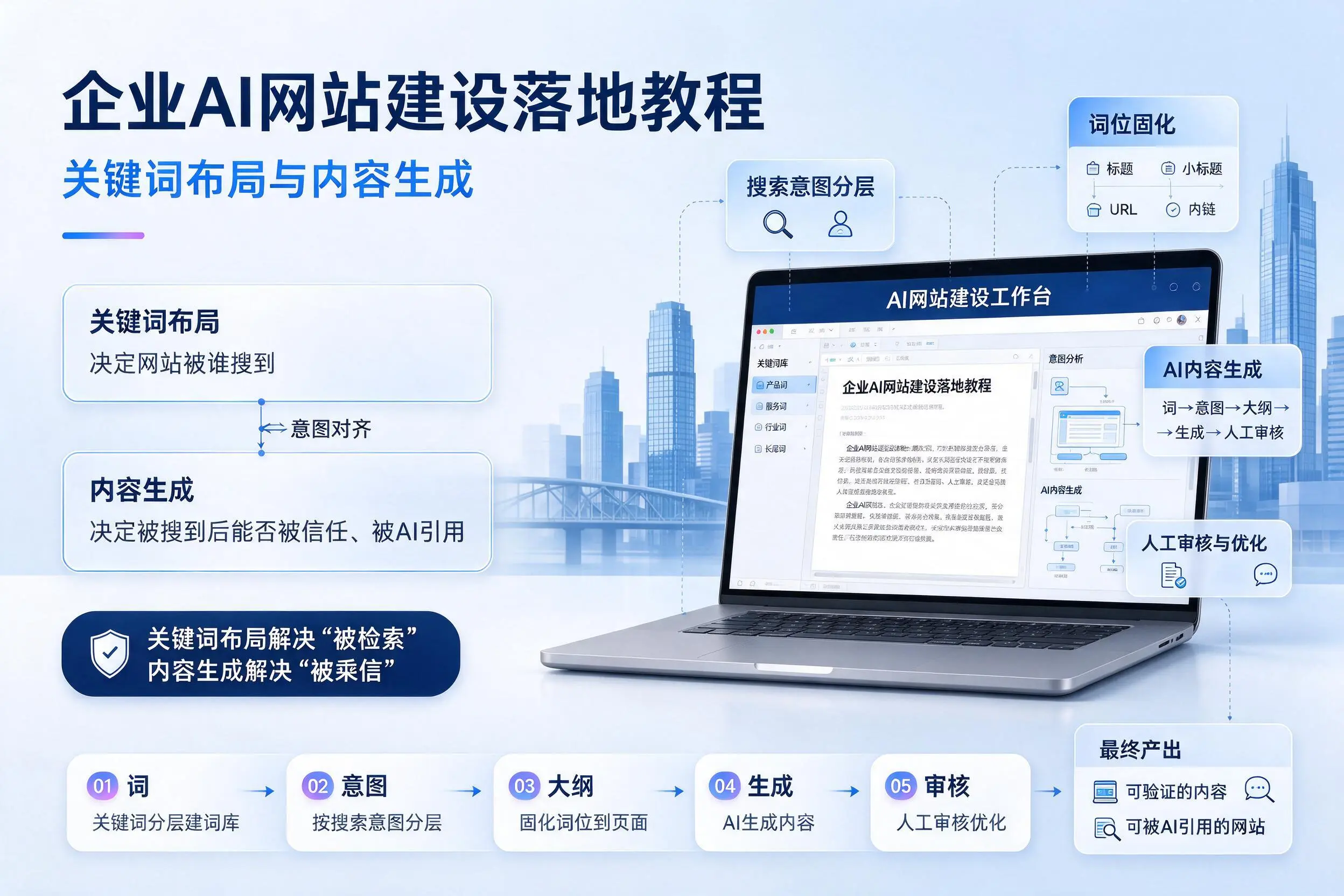 铜陵企业AI网站建设落地教程:关键词布局与内容生成